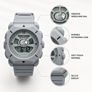 <span class=keywords><strong>Reloj</strong></span> Digital NT-521 de Diseño Moderno y Vanguardista para Estudiantes, 8 Colores a Elegir - Product Image 3