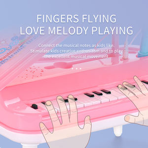 Ensemble <span class=keywords><strong>de</strong></span> jouets musicaux pour enfants, mini microphone en plastique, clavier musical, piano électronique, 8 touches, jouets <span class=keywords><strong>de</strong></span> piano pour apprendre la <span class=keywords><strong>musique</strong></span> - Product Image 2