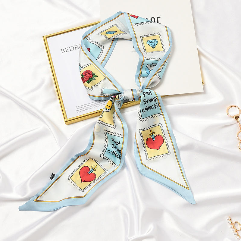 #91 stamp with blue border - 9x140cm