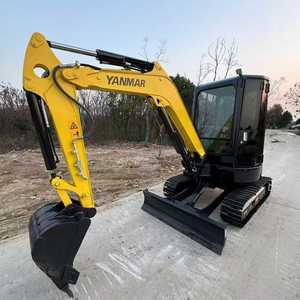 Mini-excavatrices Yanmar Vio35 d'occasion certifiées CE, mini-pelles hydrauliques de 3,5 tonnes, faible nombre d'heures de travail pour jardin et ferme - Product Image 2