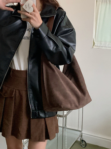 Sac à main en daim pour femme, style automne "Forest-Style", nouveau modèle, léger et minimaliste, style coréen, sac à bandoulière - Product Image 5