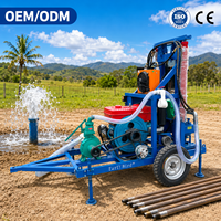 Machine de forage de puits d'eau portable de 200 m de profondeur, vente directe