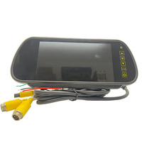 Moniteur de rétroviseur de voiture couleur TFT AHD 7 pouces FVC-07B avec caméra de recul, télécommande et carte SD - Système de stationnement pour véhicule