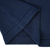 AiNear Vente en gros de logo personnalisé Oem & Odm Pull-over tricoté en laine à manches longues en jacquard drapeau américain bleu marine pour hommes