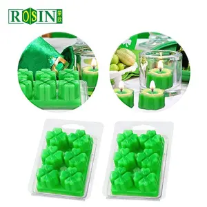 Tùy Chỉnh 6 Khoang Rõ Ràng Lá Hình Dạng Sáp Tan Chảy Container Snap Bar Sáp Tan Chảy Khuôn Nhựa Bao Bì Vỏ Sò