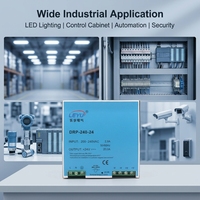 Alimentation industrielle sur rail DIN 240W 48V 10A, convertisseur AC/DC simple avec PFC, certifiée CE ROHS TUV pour l'automatisation