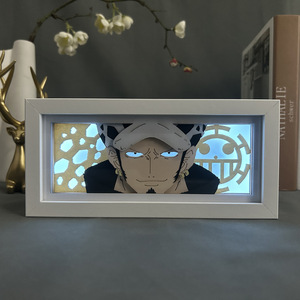 230 Designs Lámpara LED de Papel Tallado 3D de Moda con Diseños de Anime de One Piece (Zoro y <span class=keywords><strong>Luffy</strong></span>), con Cubierta de Acrílico ABS, En Stock - Product Image 3