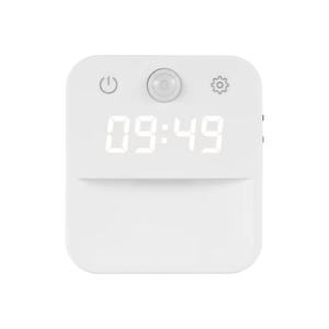Lámpara de Noche LED Inteligente OEM de 1.2W, Material ABS, Reloj, Lámpara de Pared Moderna, Enchufable, Luz Blanca Cálida para Dormitorios Infantiles, Pasillos, con Batería - Product Image 1