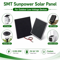 Mini panneau solaire personnalisé 0,3W 0,5W 1W, petit module solaire ETFE, cellules solaires SMT haute efficacité pour projets DIY et appareils OEM