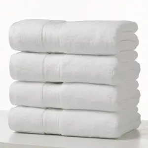 Luxo internation cinco estrelas puro algodão hotel branco grande toalha de banho 600 gsm banho toalha hotel