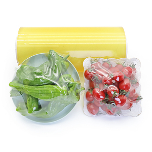 18 ''PVC transparente Catering Stretch Cling Film Meat Baklawa Food Wrap 450mm X 1500m cada rollo - Product Image 6