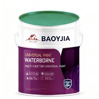 Peinture universelle à base d'eau polyvalente en acrylique pur de qualité supérieure pour murs, bois et métal avec application facile au pinceau