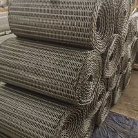 Nueva Malla Transportadora Tejida de Acero Inoxidable 304/316/310S Resistente a Altas Temperaturas para Horno Industrial de Recocido de Vidrio