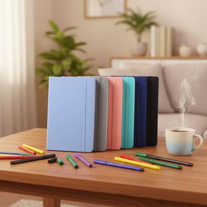 Hardcover Pu Leather <b>Planner</b> logo Custom Pu Agenda Colorful Personalized Notebook with Elastic Band - Product Image 2