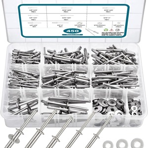 Aluminum Alloy Blind Rivets 0.125 In Diameter With Washer Included For Metal Joining Repair Kit - Product Image 1