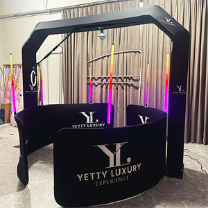 DHL จัดส่งอย่างรวดเร็วใน48H Chengdu เสื้อ360บูธถ่ายรูปไฟ LED เปลี่ยนสีได้ด้วยแบตเตอรี่ - Product Image 1