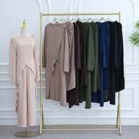 Ensemble de 2 pièces, pantalon et haut, vêtements turcs de Dubaï, abaya tendance, tenues islamiques modestes, ensemble musulman, ensemble pour femme musulmane