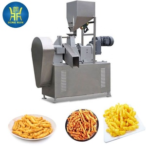 Línea de producción de rizos de maíz Máquina de extrusión de alimentos Cheetos automáticos <span class=keywords><strong>Curl</strong></span> de maíz Kurkure Snacks Food Nik Naks Plant - Product Image 1