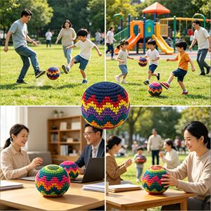 Nouveau jeu de sacs de sable de football créatifs et mignons, accessoires de divertissement pour fêtes, jouets en laine - Product Image 6