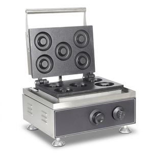 Neuer Kommerzieller Elektrischer 5-Loch Donut-Waffeleisen 110V/220V Antihaftbeschichtung Einfache Bedienung Einstellbarer Thermostat für den Haushalt - Product Image 1