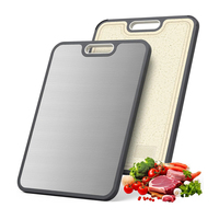 Planche à découper rectangulaire en titane et paille de blé PP, très vendue, pour la cuisine et la maison, idéale pour les fruits, les légumes et la viande