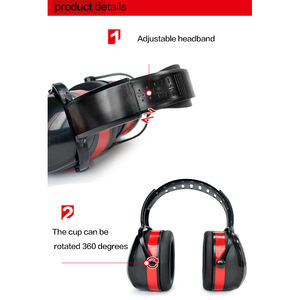 नींद की शूटिंग के लिए कान के मफ को रद्द करना औद्योगिक उपयोग के इयरप्लग में सुनवाई सुरक्षा - Product Image 2