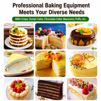 Machine Commerciale Automatique à Mille-Feuilles S100, Machine à Gâteaux en Couches avec Servomoteur, Machine à Étaler la Crème pour Boulangerie Industrielle