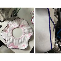 Machine à surjeter avec accessoire en forme de coquille Machine à coudre à broder