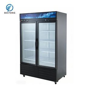 Congelador vertical comercial con puerta doble <span class=keywords><strong>de</strong></span> vidrio para refrigeración <span class=keywords><strong>de</strong></span> gran capacidad para comercios y restaurantes - Product Image 1