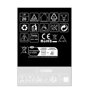 Lámpara LED regulable GU10 4.9W 2700K, ideal para iluminación cálida y ajustable en espacios residenciales y comerciales. - Product Image 1