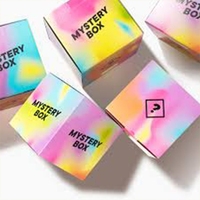 Caja Misteriosa Personalizada con Impresión Ecológica para Cosméticos, Juguetes, Anime, Caja Sorpresa, Caja Ciega, Perfume Negro y Rojo, Embalaje de Regalo de Papel