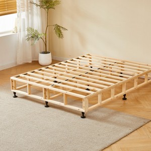 Base de Cama Tapizada de Diseño Moderno con Plataforma de Madera Maciza, Base Diván, Base de Cama con Somier Suave, 153x203cm, Envío Rápido - Product Image 3