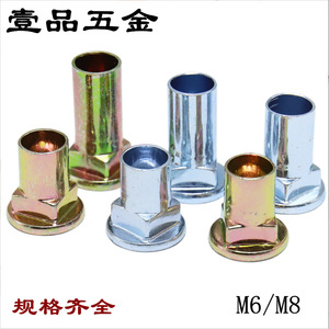Écrous à rivets M6 en acier M6*16 à tête carrée inversée haute pour accessoires de quincaillerie de meubles - Product Image 5