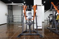 Máquina de remo iso-lateral con carga de placas para gimnasio, equipo comercial para entrenamiento de espalda