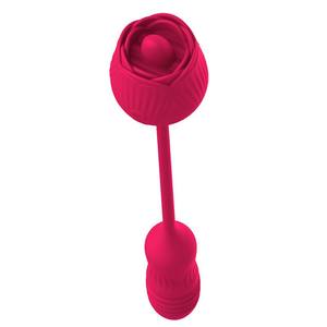 Vagina a forma di rosa aspirante vibratore intimo buon capezzolo succhiatore orale leccatura clitoride stimolazione giocattoli potenti per le donne - Product Image 6