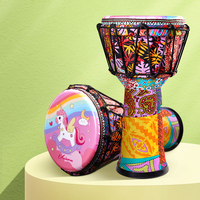 Tambour africain en PVC de 10 pouces, design ciel étoilé personnalisable, tambour à main, cadeau pour enfants, instrument de musique, vente en gros, logo personnalisé