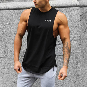 Precio al por mayor True Us/Eur tamaño algodón cómodo sin mangas hombres camisetas sin mangas Fitness camiseta culturismo entrenamiento gimnasio chaleco - Product Image 2