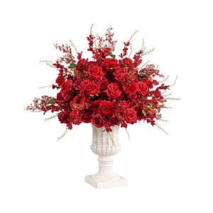 2026 New 60cm Spring Welcoming <b>Flower</b> Red <b>Flower</b> Ball Wedding Stage Decoration <b>Flower</b> Window <b>Display</b> Simulation Artificial Plant - Product Image 5