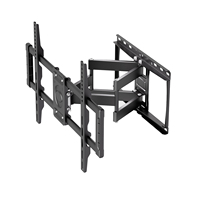 Rak TV Dinding Multifungsi untuk Rumah, Kantor, Hotel, TV 32-80 Inch, 110 Lbs, Lengan Ganda Artikulasi, Dapat Dimiringkan, Diputar, dan Diperpanjang