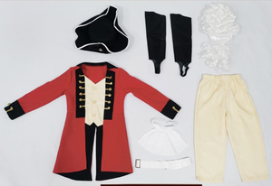 Costume da Uomo Medievale per Halloween, Uniforme Britannica Rossa per Adulti MDEC-071 - Product Image 2