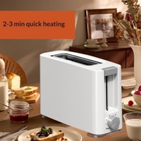 Grille-pain électrique multifonctionnel commercial vertical pour cuisine, cuisson automatique, petit-déjeuner, 2 tranches, 1 fente, mini-grille-pain