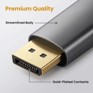 <span class=keywords><strong>Adaptador</strong></span> DP Macho <span class=keywords><strong>a</strong></span> <span class=keywords><strong>HDMI</strong></span> 2.1 Hembra 8K, 48Gbps UHD, Convertidor DP con Aleación <span class=keywords><strong>de</strong></span> Aluminio Chapado en Oro para Monitor <span class=keywords><strong>de</strong></span> Juegos, PC, Laptop - Product Image 4
