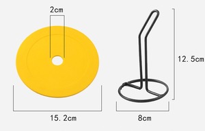Discos de Entrenamiento de Fútbol Mini de TPR Duradero de 15.2 cm, Marcadores de Agilidad, Ejercicios de Fútbol, Multicolor, Logotipo Personalizado, Uso en Exteriores, Multideportivo - Product Image 6