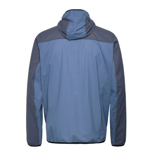 Casual Wear Men Hooded Windbreaker Jacket Blue Polyester Casual Outdoor Sport <b>Coat</b> With Logo Front Zipper Closure Autumn Wear - Product Image 2