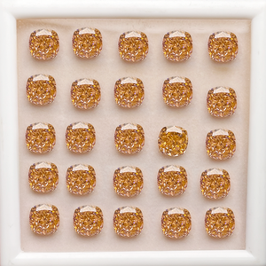 Top Qualität von kohlenstoff reichem Zirkonia Künstlicher Diamant Crushed Ice Flower Cut Kissen Schweizer Zirkonia - Product Image 3