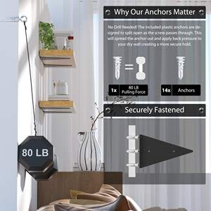 Soportes de estante 8 pulgadas Oculto Heavy Duty Montado en la pared Metal Rústico Industrial Moderno Hierro Triángulo Soportes flotantes Estantes - Product Image 4