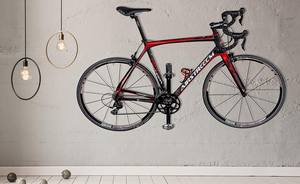 Soporte de estante de bicicleta de montaje en <span class=keywords><strong>pared</strong></span> de bicicleta individual con estructura metálica duradera de pedal - Product Image 6