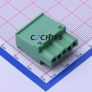 DB2EKA-7.62-3P-GN-S Plug-in Terminal Block P=7.62mm Connector Male Plug 1x3P 7.62mm Green - Product Image 2