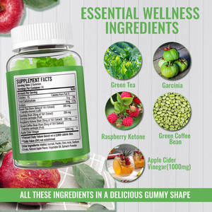 Özel etiket sakızlı ayılar premium diyet bitkisel sakızlı ayılar kadınlar için vejetaryen ürünler kilo azaltma Gummies - Product Image 5