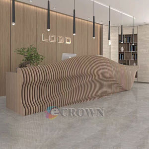 Kiosk With Curved Design Office Mall Style <strong>Phone</strong> Store Woodufacturer - Product Image 5